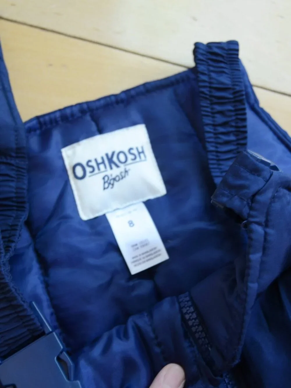 OshKosh B'gosh snow bib overalls size 8